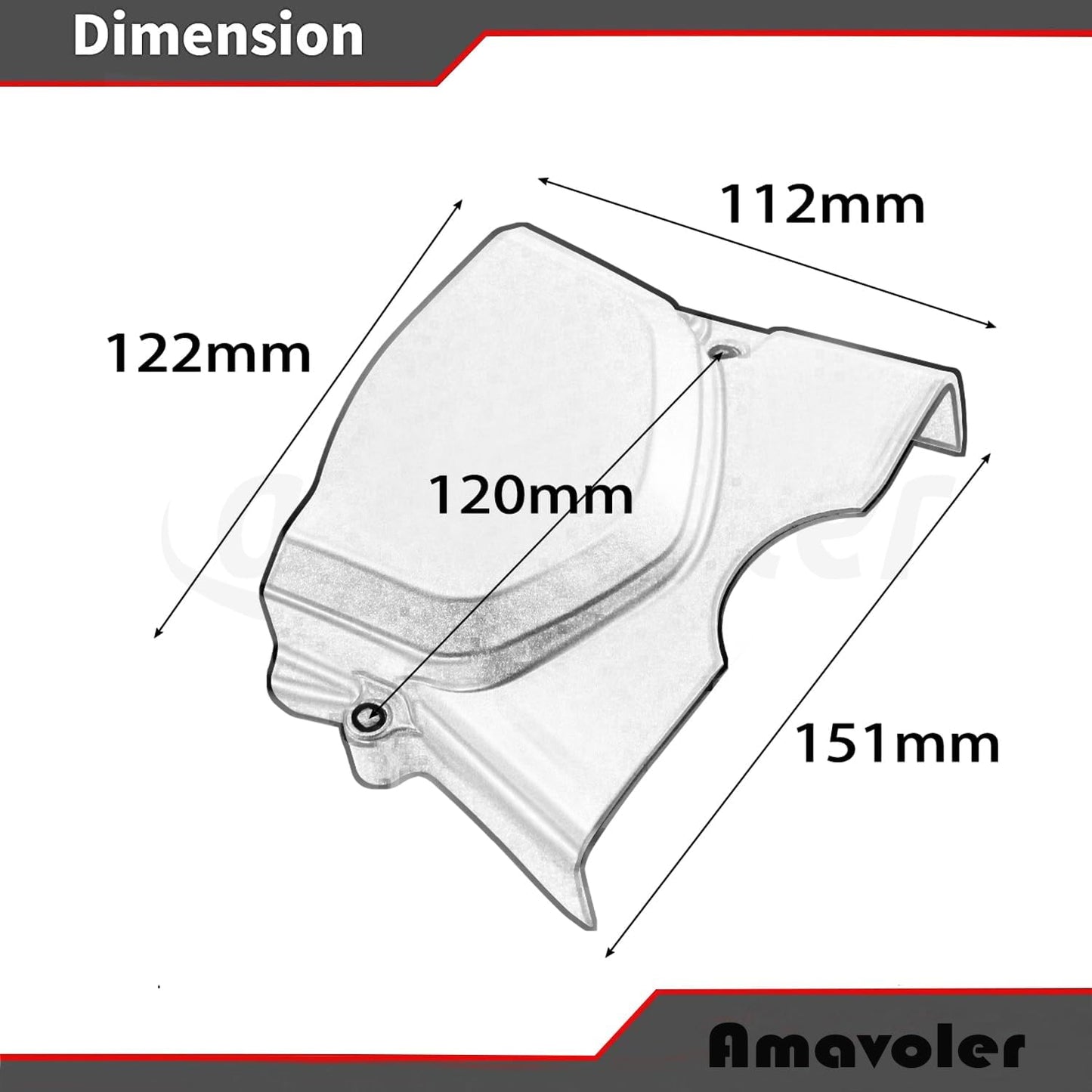 Cubierta piñón cadena motor 70-110cc Sunl Taotao Roketa