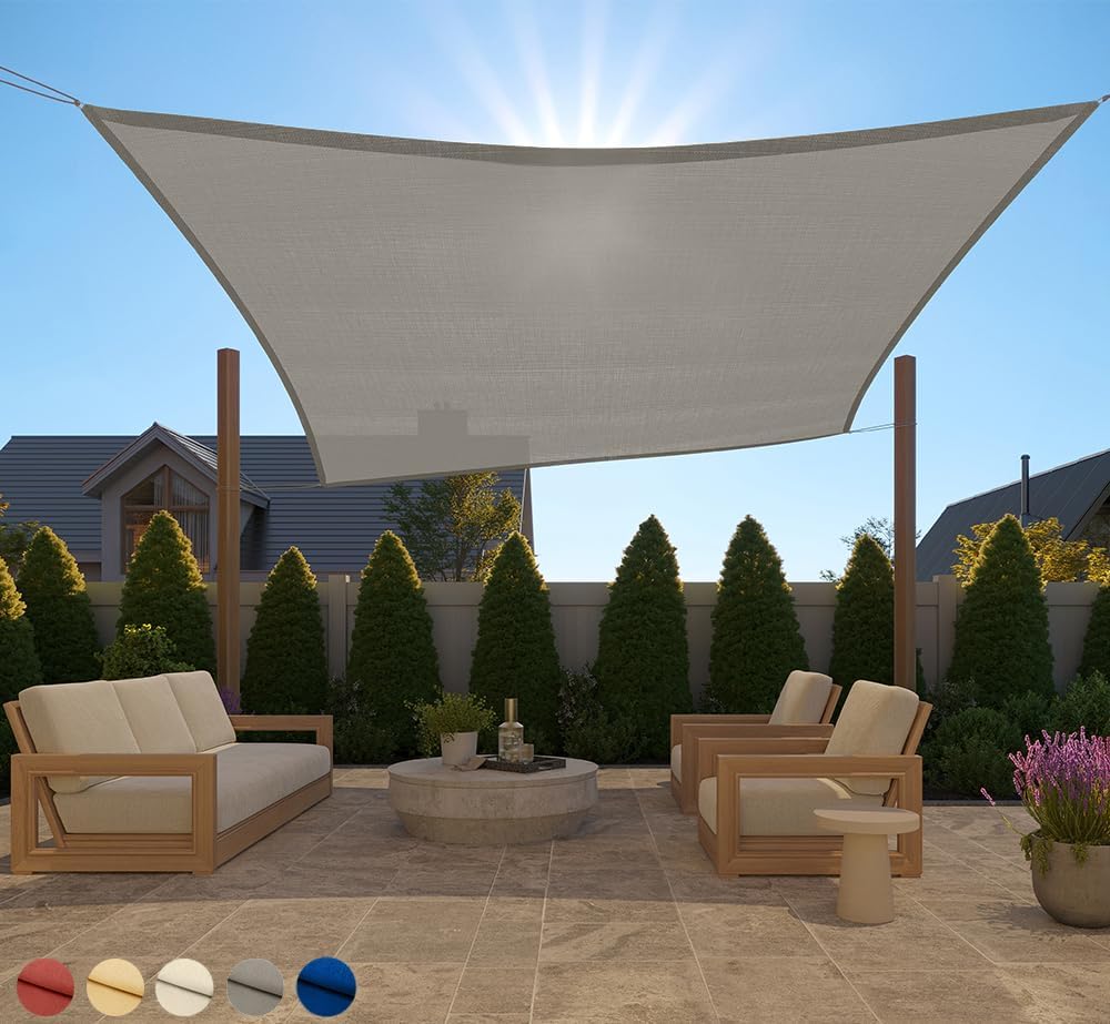 Toldo solar resistente UV desgaste y óxido vela transpirable