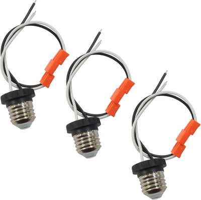 Adaptador enchufe E26 3 Pzas para bombilla LED