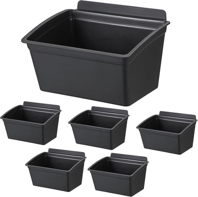 6 Cubos Organizadores Pared Plástico Garaje Apilables