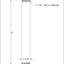 Extensión drenaje lavabo roscado 1-1/4pulg x12pulg negro mate