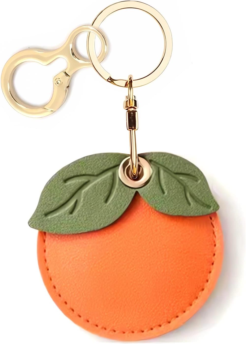 Funda llavero cuero para AirTag rastreador GPS