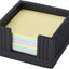 Soporte notas adhesivas cemento 3.6x3.6" escritorio negro
