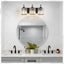 Lámpara baño 3 luces moderna e26 cristal vintage