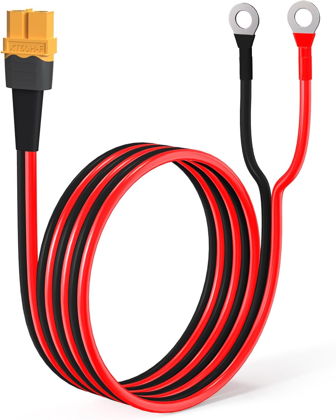Cable XT60 anillo O 12 AWG estañado para batería RC y solar