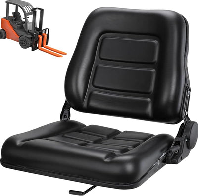 Asiento plegable montacargas cuero relleno esponja
