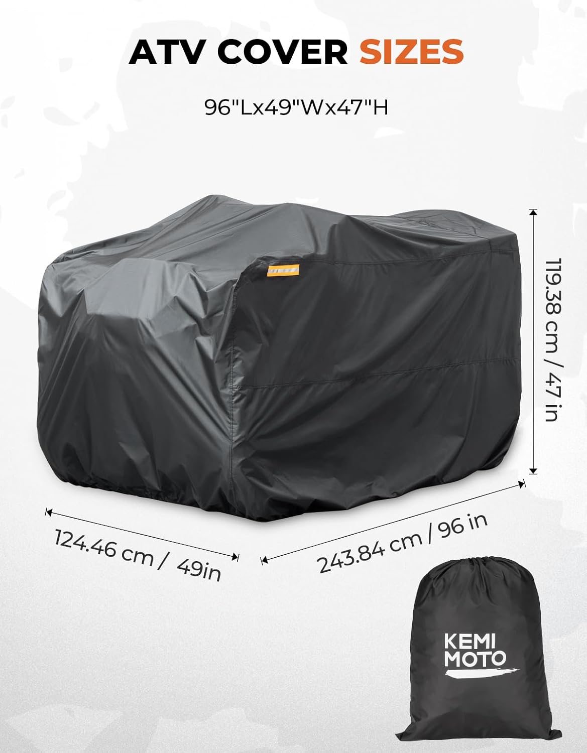 Cubierta universal ATV 96" impermeable compat Polaris Can-Am