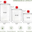 3 Tarros Plástico Herméticos 70oz 45oz 27oz Almacenamiento