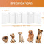 6 Paneles Valla Perros 144" x 32" Interior Exterior