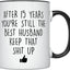 Taza café aniversario 15 años para él 11oz