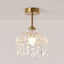 Lámpara techo cristal vintage 7.9" candelabro entrada