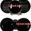 Punta escape fibra carbono doble 2.5x4pulg