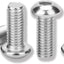 Tornillos cabeza botón M6 acero inox rosca completa plata