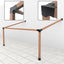Kit soportes pérgola techo inclinado 15° y pared