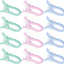 12 Pinzas Plástico Jumbo para Costura y Manualidades 3 Colores