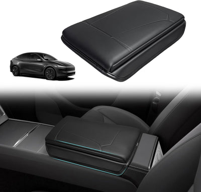 Funda reposabrazos Tesla Model Y 2025-26 cuero vegano