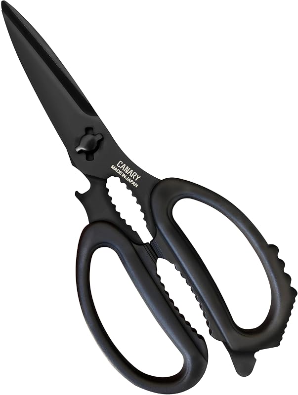 Tijeras cocina multiusos 8.2pulg negro mate Japón