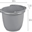 Cubo titanio 10qt plástico gris boquilla mango limpieza jardinería