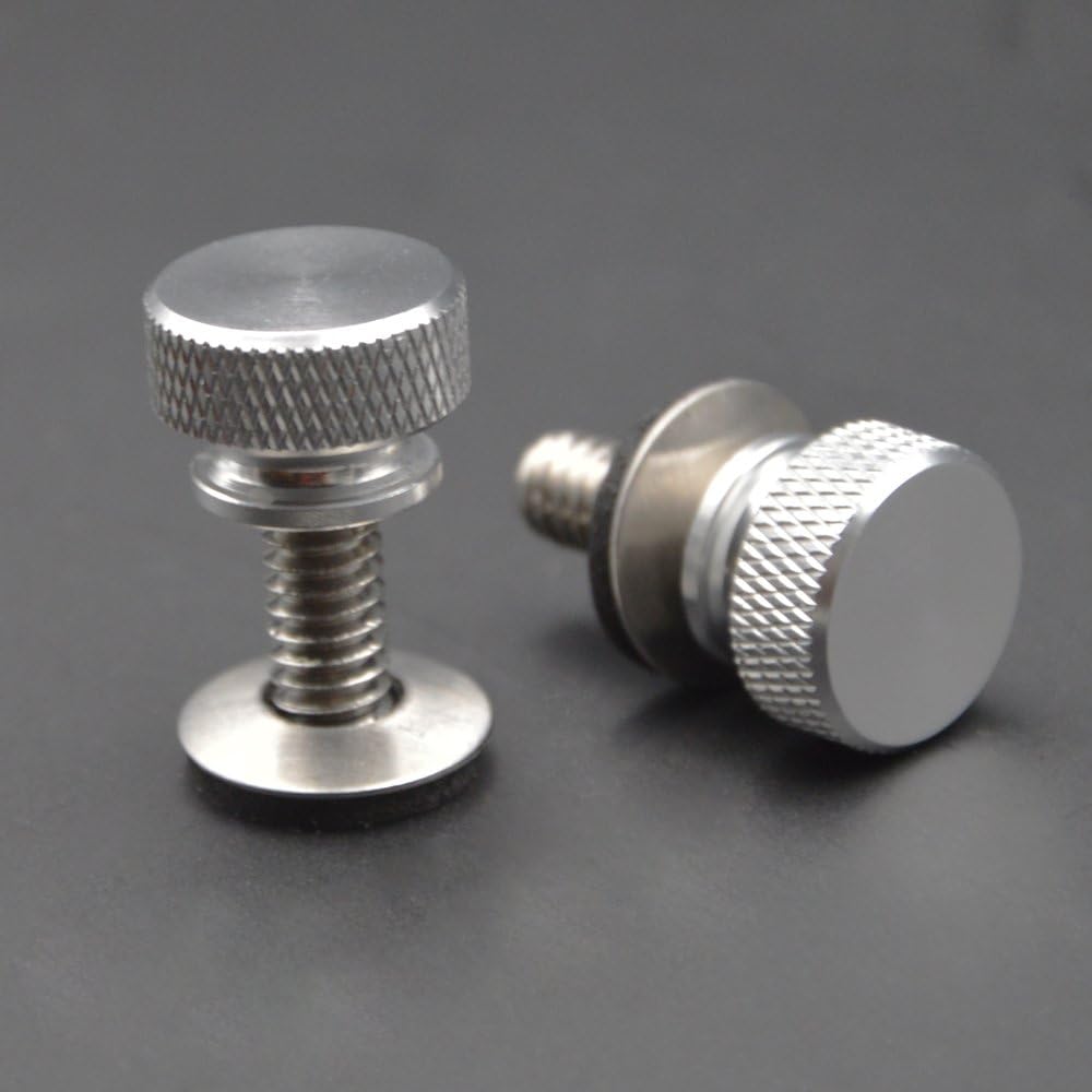 Tornillo asiento motocicleta aluminio 1/4pulg comp Harley set 2