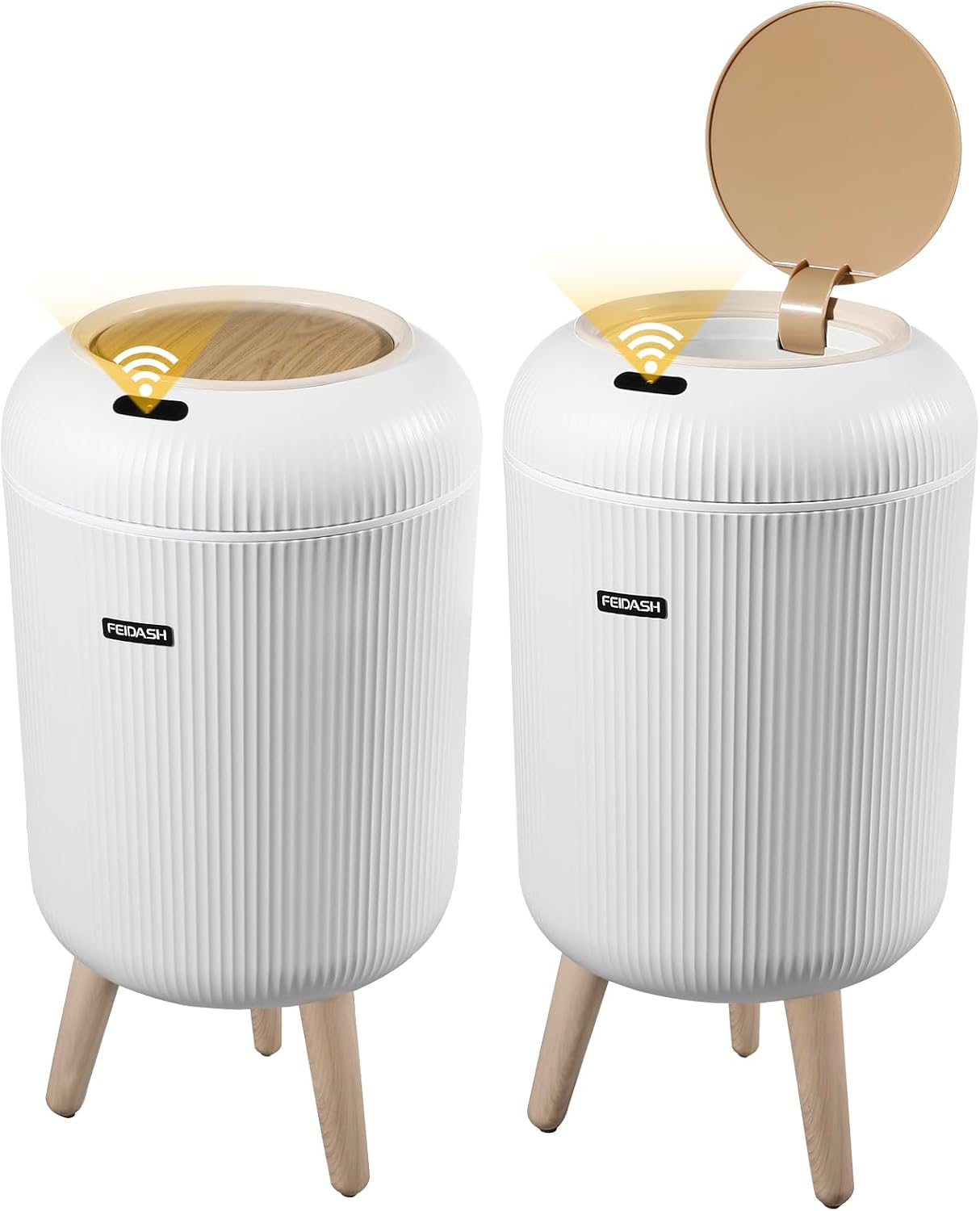 2 Botes Basura Automáticos 3gal Sensor Movimiento