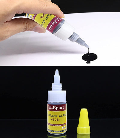 Pegamento negro reparación neumáticos goma fuerte 0.7oz