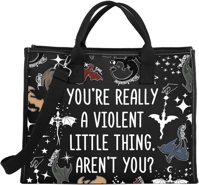 Bolsa de mano diseño cuarta ala inspirado dragon rider