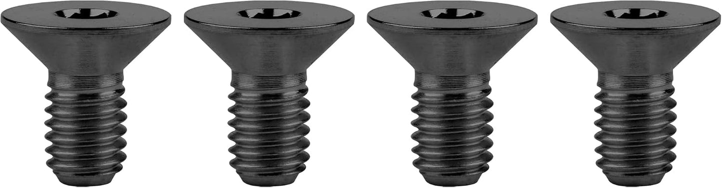 Tornillos M5x10mm cabeza plana avellanada paquete 4 negro