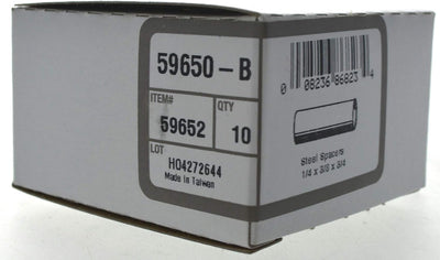 Espaciador acero sin costura 1/4x3/8x3/4 pulg set 10 plateado