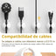 6 Pzas Soportes Cable Blanco Organiz. Cargador Coche