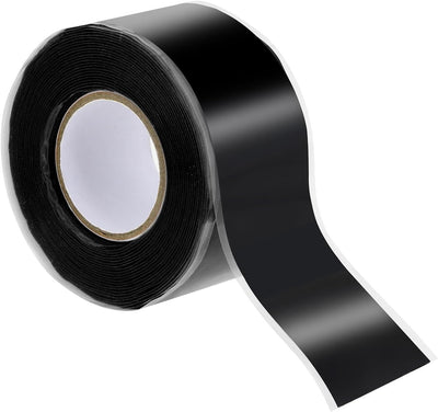 Cinta silicona autofusible 1pulg x16.4ft impermeable negra