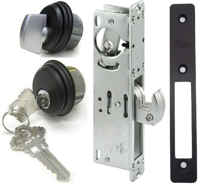 Set cerrojo gancho con llave bronce 31/32