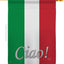 Bandera vertical decorativa 28x40pulg multicolor
