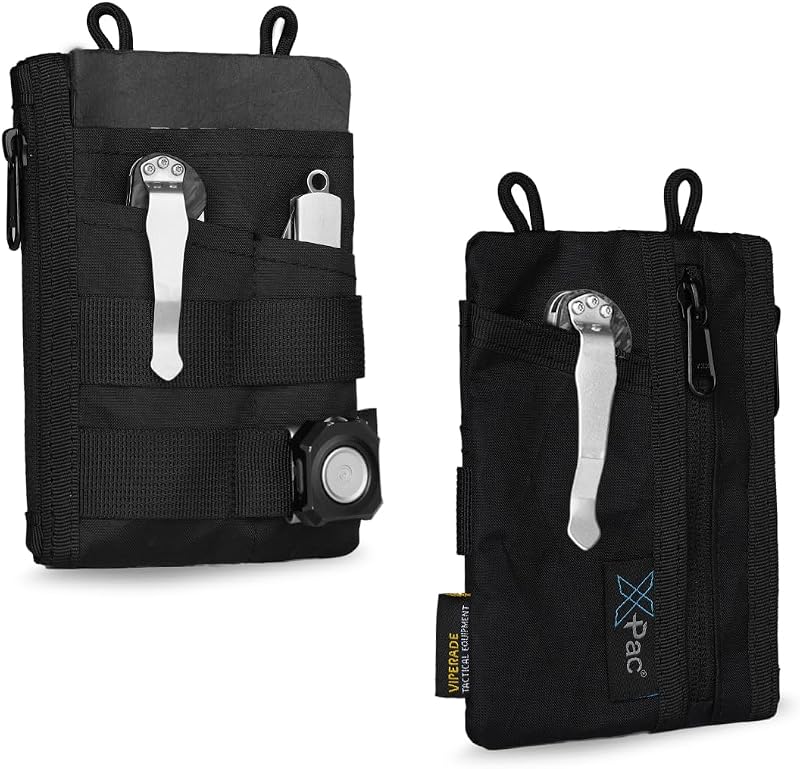 Organiz. EDC con 4 ranuras y 2 bolsillos XPAC-negro