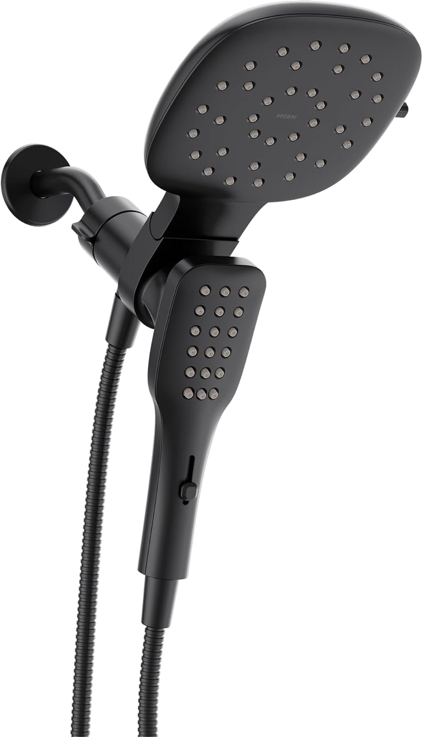 Cabezal ducha lluvia cuadrado 7pulg dial Infiniti negro mate
