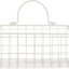 2 Pzas Cesta Pared Alambre Color Blanco Antiguo