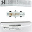 Iluminación H Track conector blanco UL