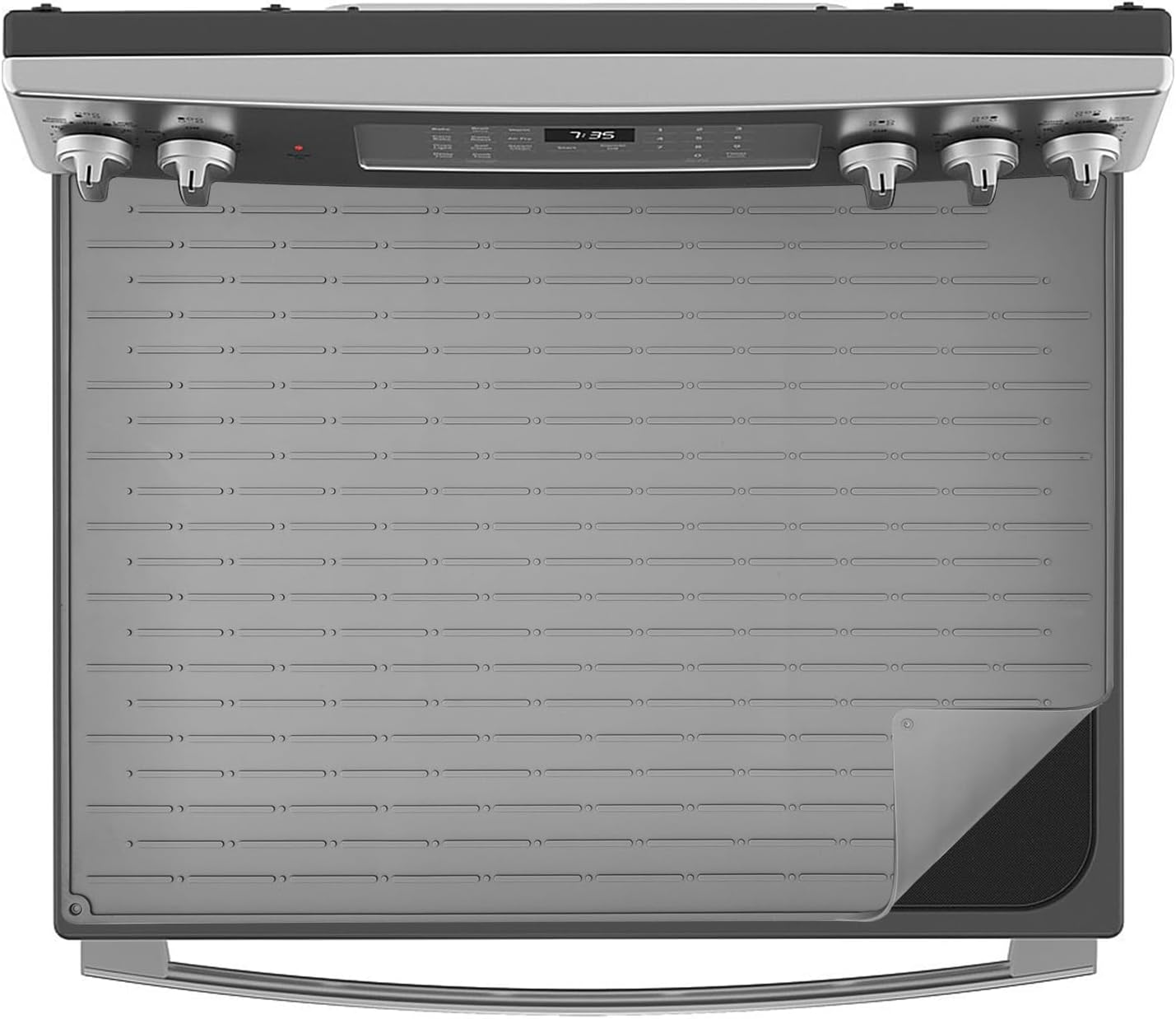 Tapete silicona para estufa eléctrica 20x28pulg gris claro