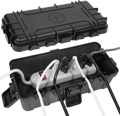 Caja eléctrica exterior 11.6x5.2x4.1pulg IP54 6 entradas