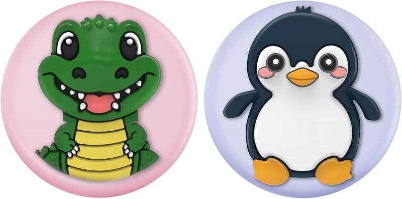 Fundas Airtag para niños con pin invisible 2 pzas rosa