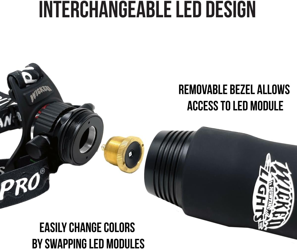 Kit faros delanteros caza nocturna rojo W2102