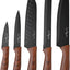 Set 5 Cuchillos Cocina con Soporte Magnético Chef Pan Santoku