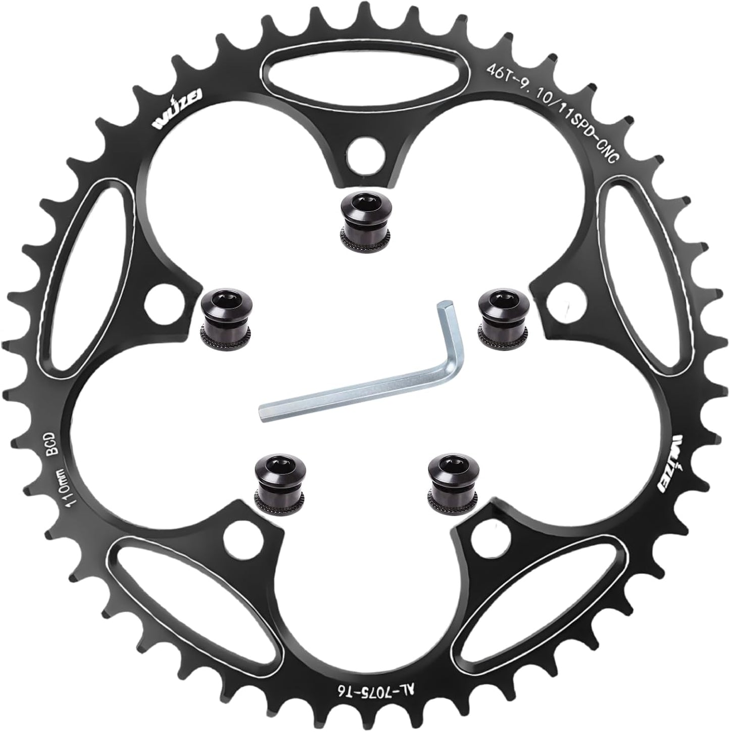 Plato bicicleta 110/130 BCD 36-60T ancho estrecho redondo