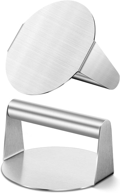 Prensa hamburguesa 5.5pulg acero inox paquete 2