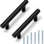 50 Tiradores Barra en T Acero Inox 2.5" Negro