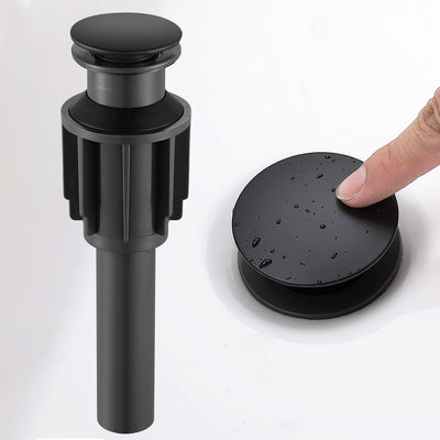 Desagüe fregadero baño abs negro mate antiobstrucción