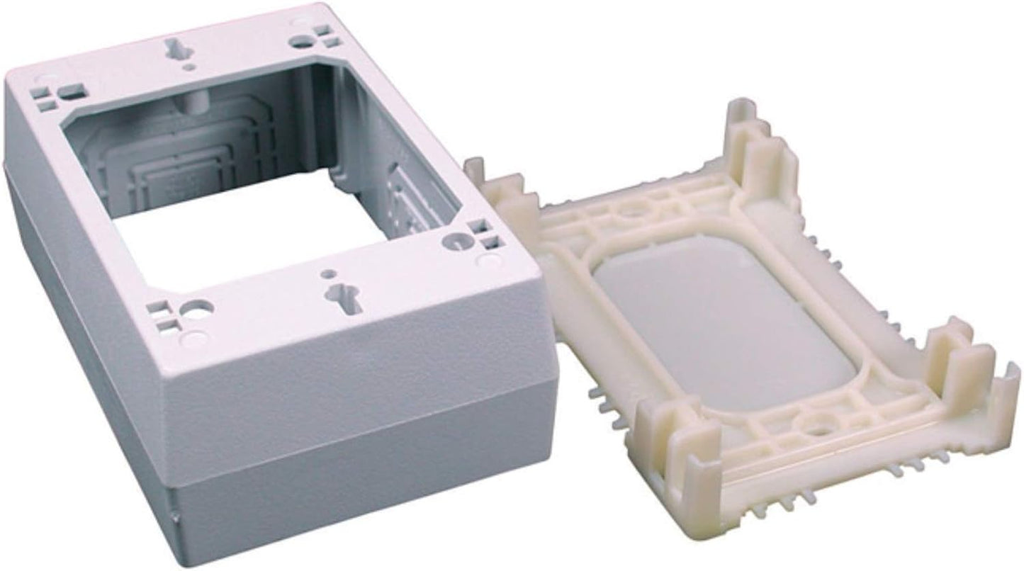 Caja organizadora pared datos baja voltaje 1 pza blanco