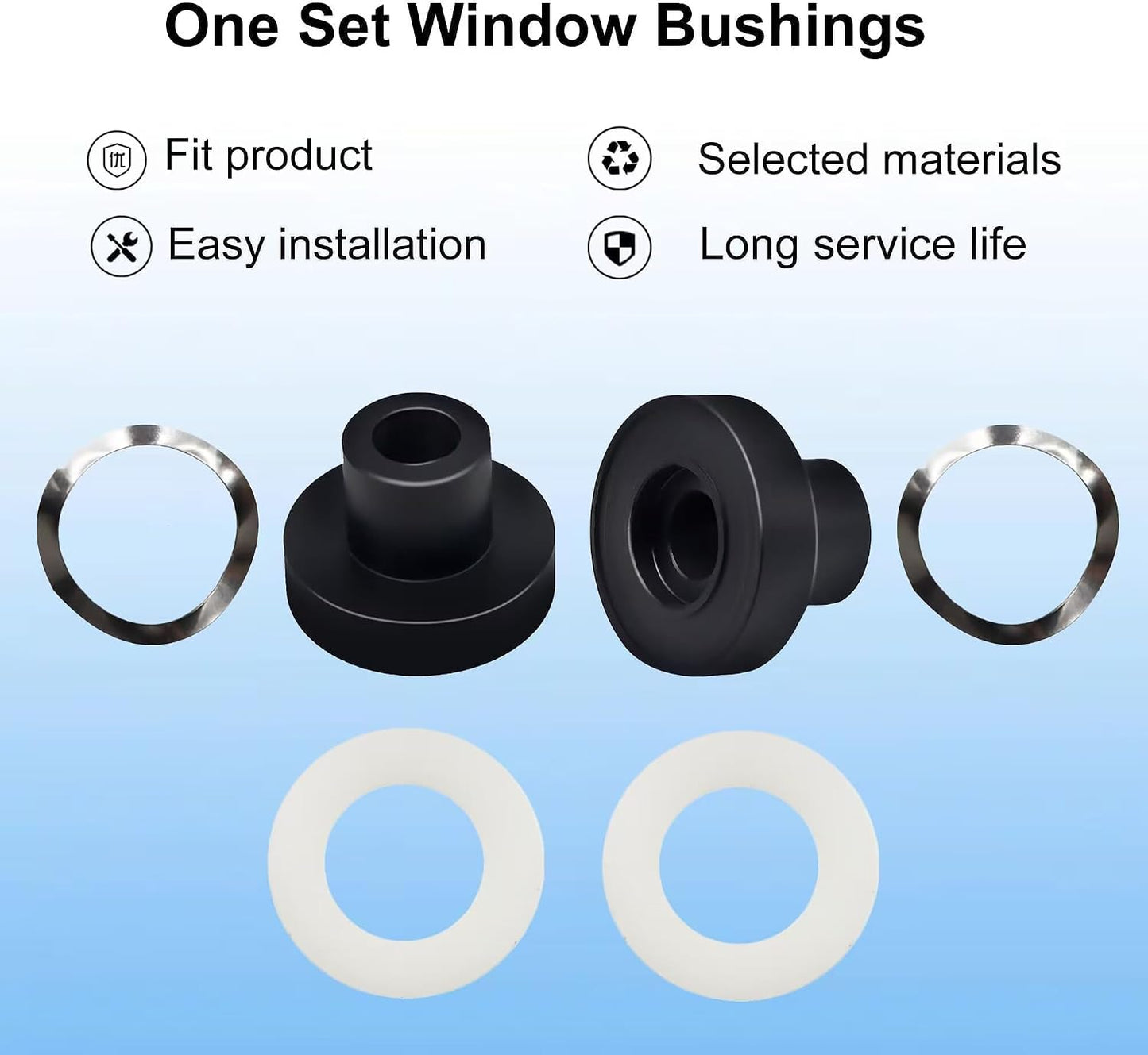 Kit bujes ventana Mazda Miata 90-05 acero inox