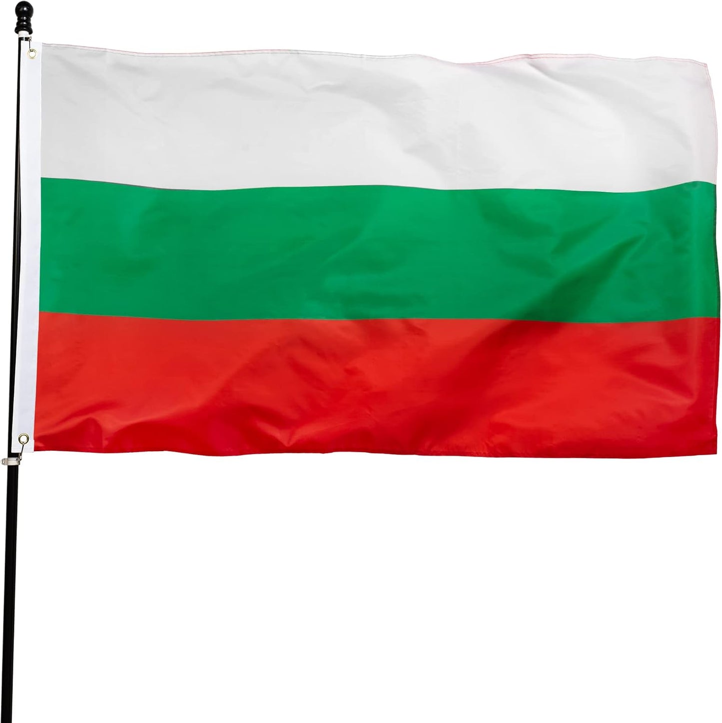 Bandera Bulgaria 3x5ft poliéster resistente ojales latón