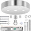 Kit dosel luz 5-1/8pulg placa techo resistente cromado