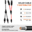 4 Conectores Solares en Y Cables MMF/FFM Panel Fotovoltaico